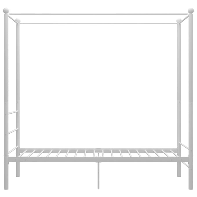 vidaXL - Hemelbedframe - metaal - wit - 100x200 - cm