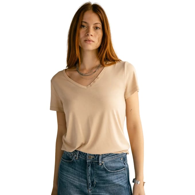 Dames-T-shirt met V-hals Freeman T Porter Tarissa Icon
