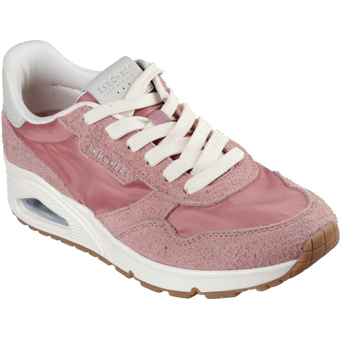Skechers Uno Vintage Dayz Dames Sneakers Van Leer In Het Roze