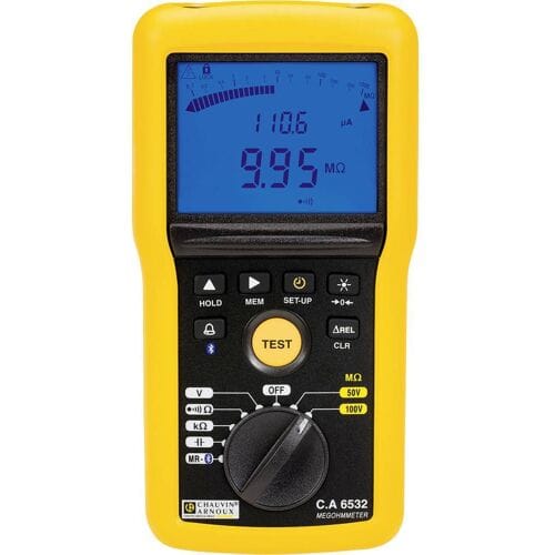 Chauvin Arnoux C.A 6532 Isolatiemeter 50 V, 100 V 20 GΩ