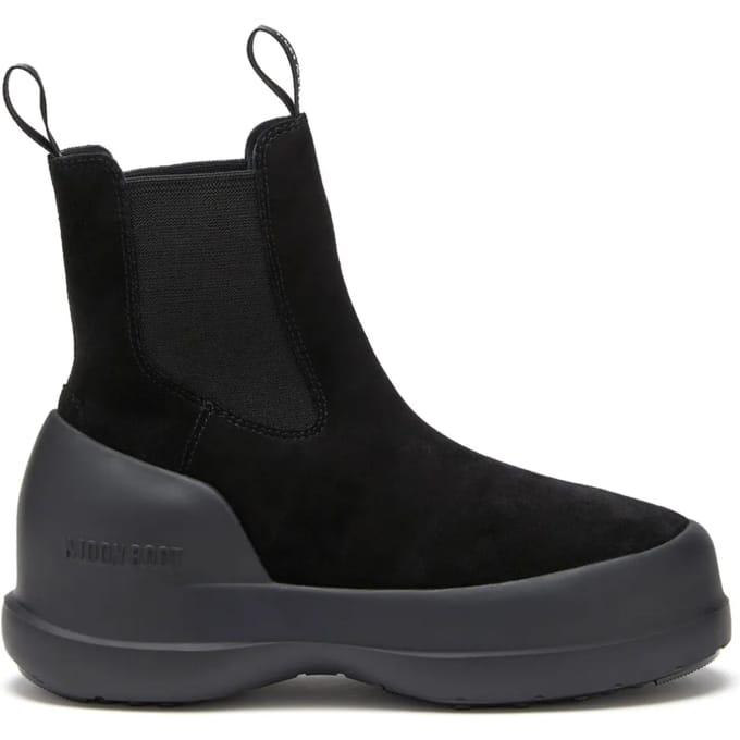 Moon Boot Luna Chelsea Suede Laarzen Zwart EU 38