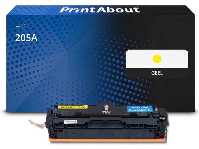 PrintAbout huismerk Toner 205A (CF532A) Geel Geschikt voor HP
