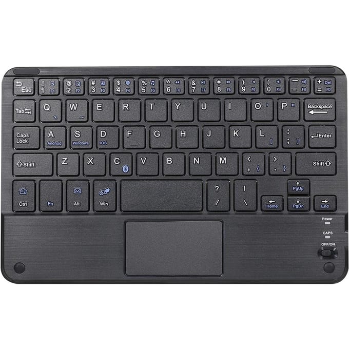 Draadloos BT 3.0-toetsenbord 59 toetsen Ultraslank mini-BT-toetsenbord met touchpad Ondersteuning Android Windows zwart