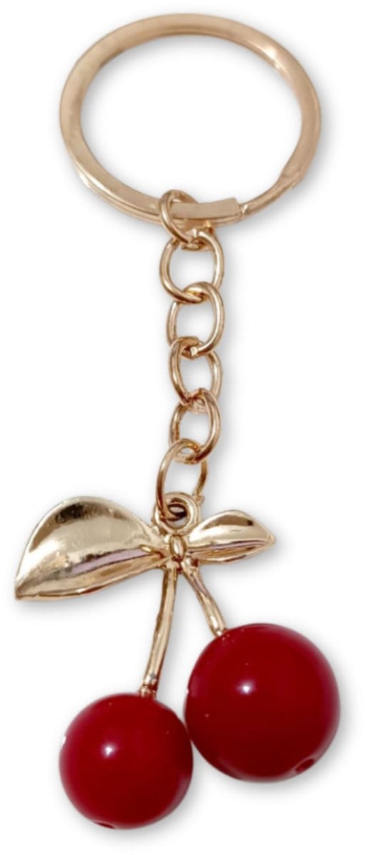 Travel Cords - Sleutelhanger Kersen Goud - Stijlvol - Trendy