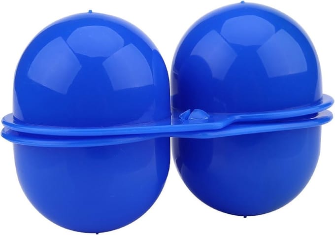 Eierhouder Draagbare Opbergdoos Eierdoos voor Camping-Wandelen - Blauw