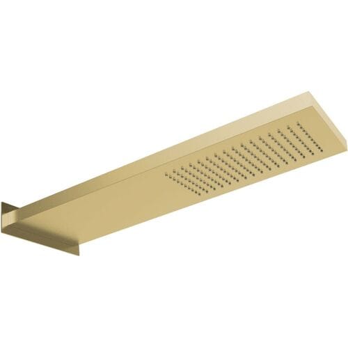 Herzbach DESIGN iX PVD wall-mounted rain shower square 53.7 x 16.5 cm 21.661700.1.41