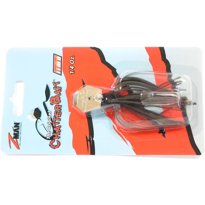 Zman Chatterbait Mini 1/4 oz Sinking Lure Green Pumpkin Zwart (0266) gray