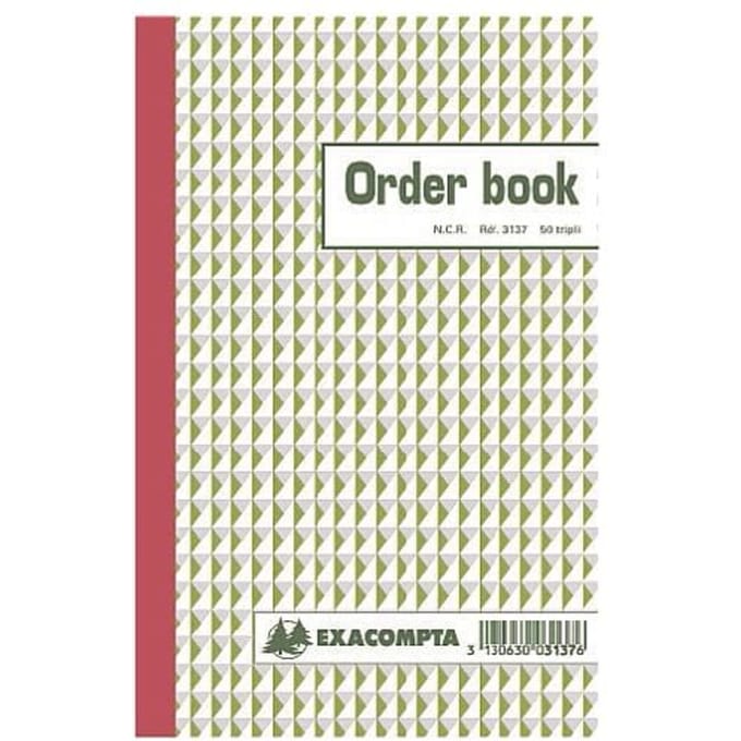 Orderboek Exacompta 3137X -  21X13,5cm - 50B - TRIPLI