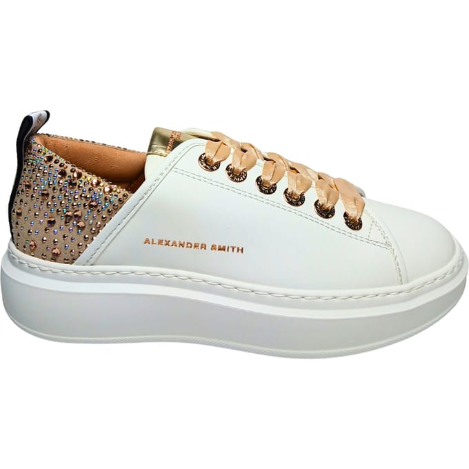 Damesschoenen Alexander Smith Wembley vrouw witte perzik