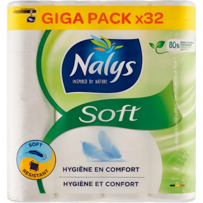 Nalys - soft - toiletpapier - 32 rollen