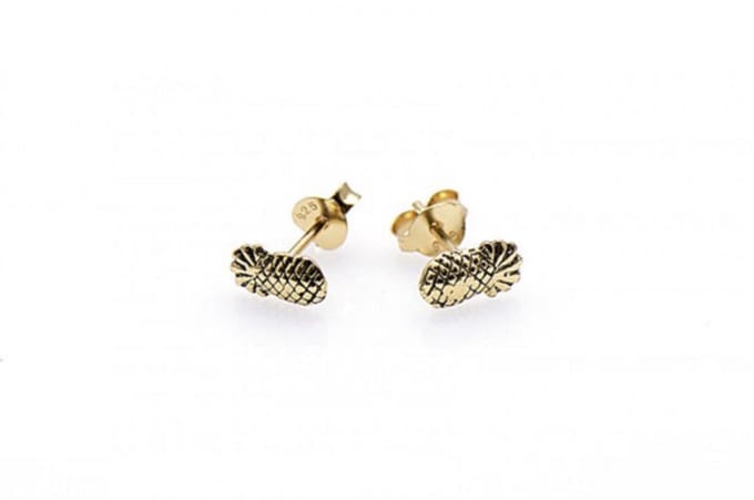Karma Symbols oorbel M1689 Pinapple