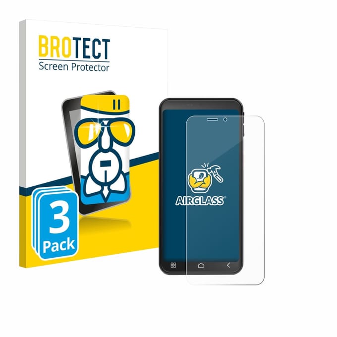 Screenprotector 3 Stuks voor Emporia Smart 7 Lite Beschermglas transparant