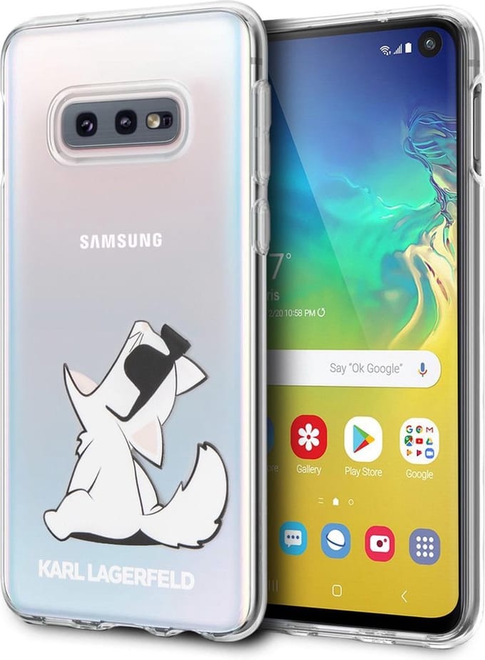 Transparant hoesje van Karl Lagerfeld - Backcover - Fun - Galaxy S10e - Choupette