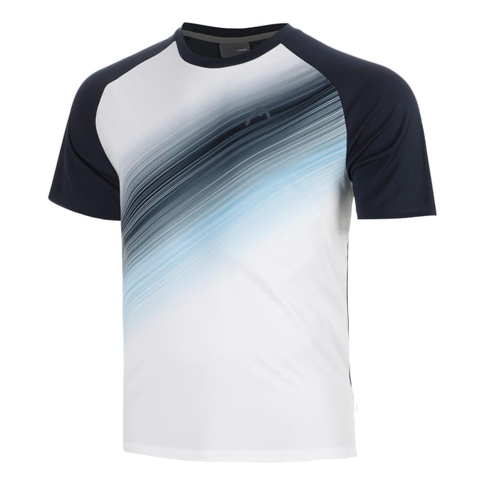 HEAD Topspin T-shirt Heren-donkerblauw, wit