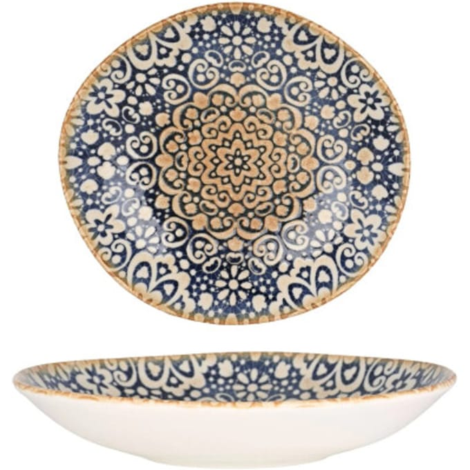 Bonna Platte Bord - Alhambra - Porselein - 26 cm 1300 cc - set van 6