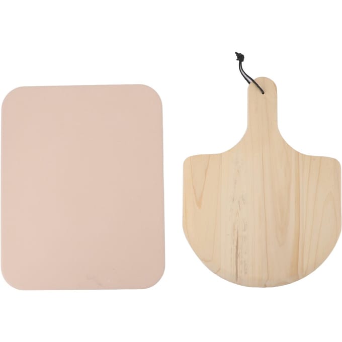 Pizza Steen Cordieriet Uniforme Warmteoverdracht met Pizza Schep Peddel Pizza Baksteen voor Keuken beige
