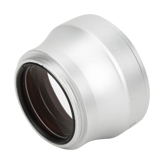37MM 2X Aluminiumlegering Vergroting Converter Lens voor 37MM Diameter Camera Lens gray