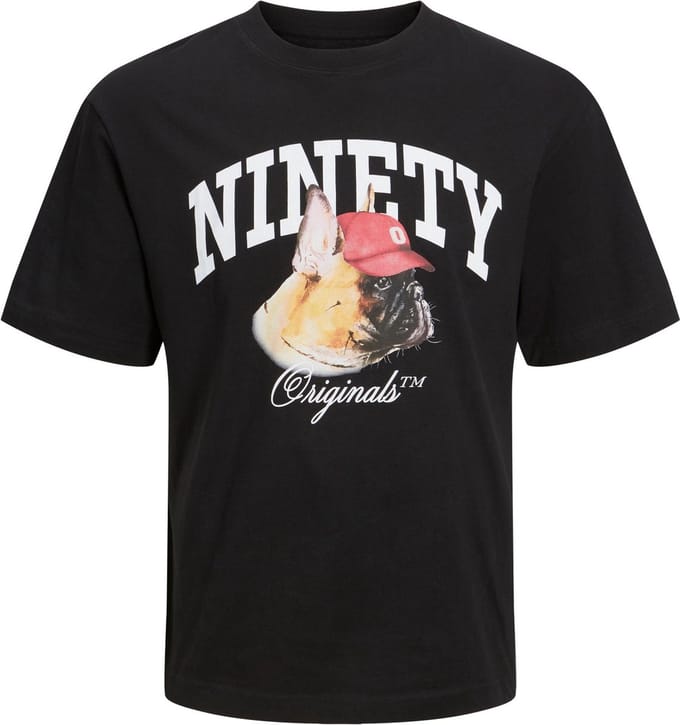 Jack & Jones - T-shirt - Maat 116 - Jongens - Black -