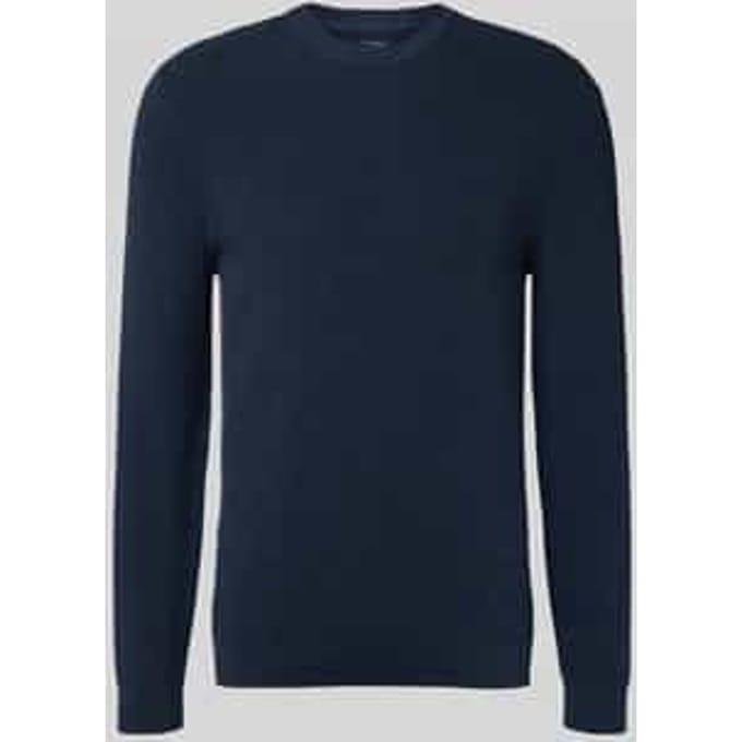 Gebreide pullover met ribboorden