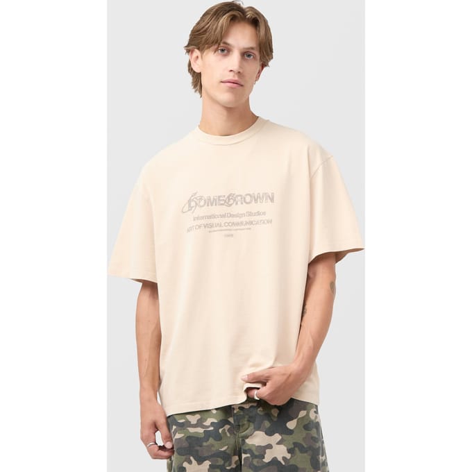 Home Grown Cargo T-Shirt, beige