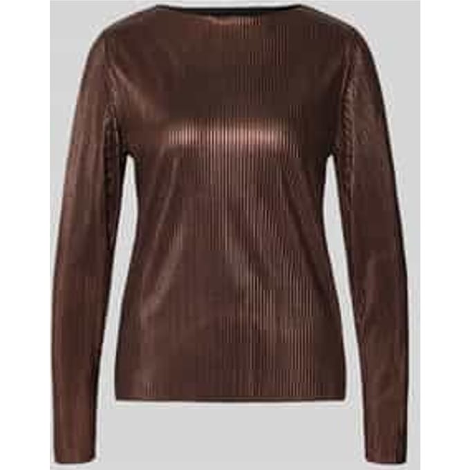 Shirt met lange mouwen met ribstructuur