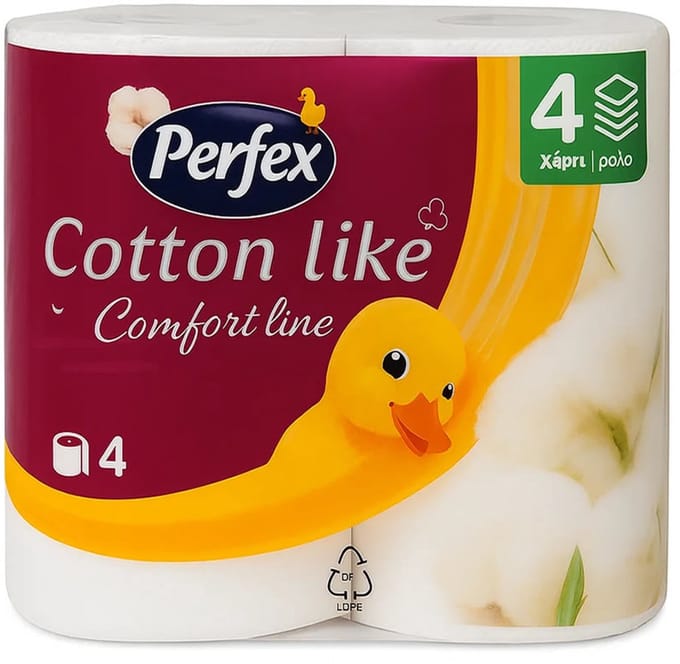Perfex - Toiletpapier - 3 Laag - 4 rollen