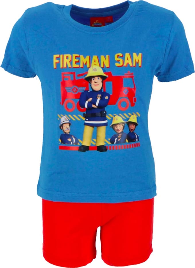 Brandweerman Sam - short pyjama : Maat 122/128 - 7/8 jaar