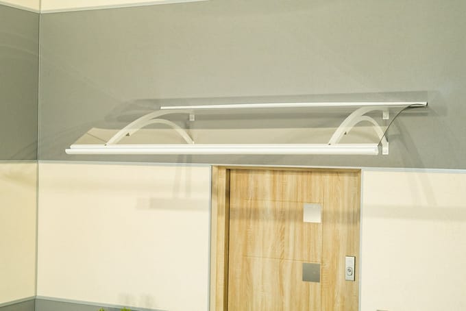 Deurluifel kap curve 160 x 90 cm wit