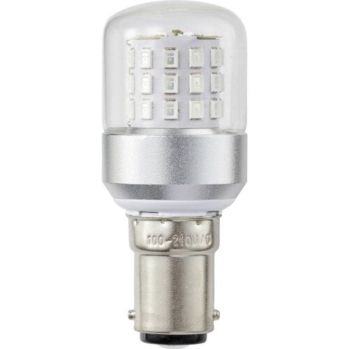 TRU COMPONENTS TC-14124712 LED-signaallamp Groen Cilinder BA15d 100 V/AC, 240 V/AC 500 lm