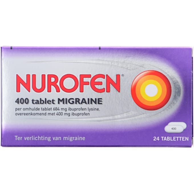 Nurofen Migraine 400mg - 1 x 24 tabletten