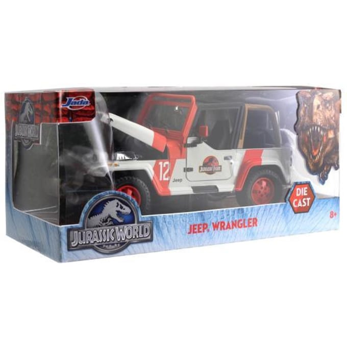 Jurassic World Park 1:24 1992 Jeep Wrangler Auto's op schaal Miniatuur auto's