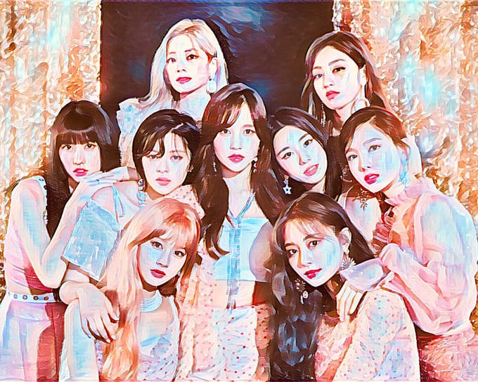 K-POP TWICE 2 - Canvas - 70 x 100 cm