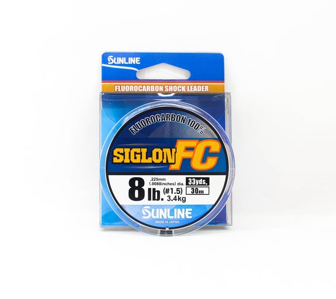 Sunline Fluorocarbon Leader Siglon FC 100% 30m 8lb Diameter 0.225mm (8166) schoon