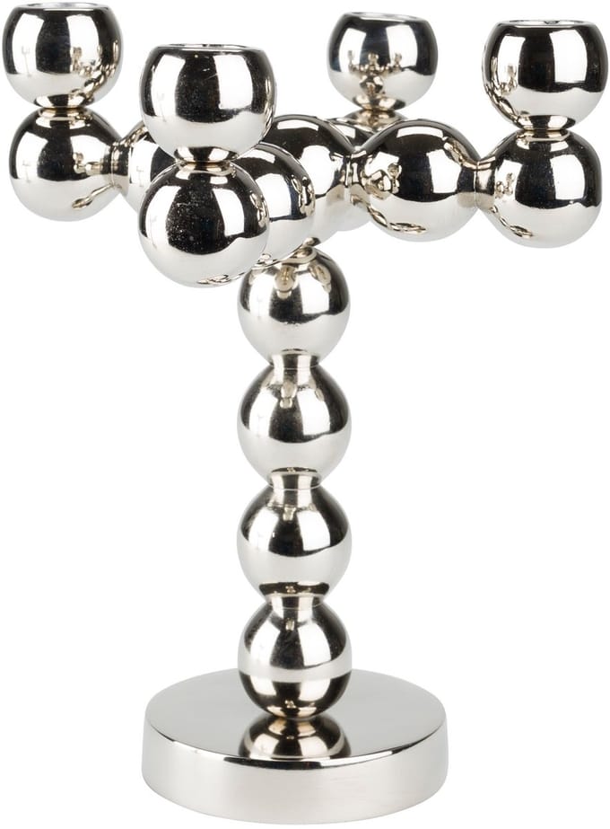 Zuiver Bubbles Four Kandelaar Shiny Zilver