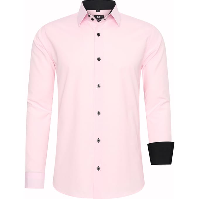 Rusty Neal Overhemden Overhemd Slim Fit Roze