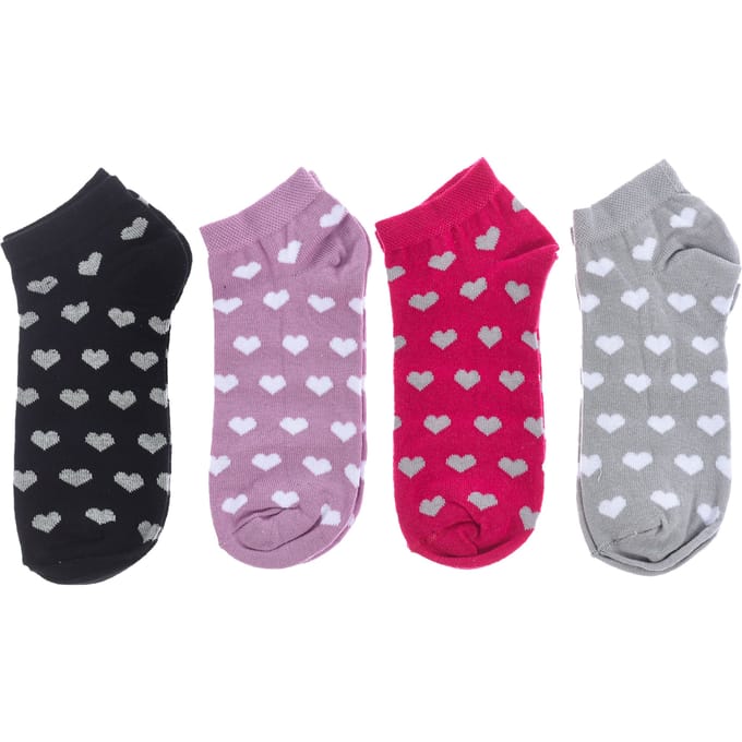 4er-Pack Damen-Söckchen, Damen-Kurzsocken