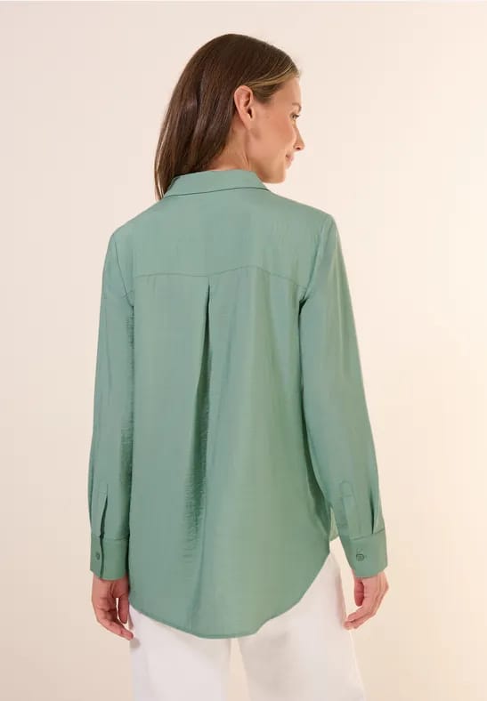 Overhemdblouse met structuur