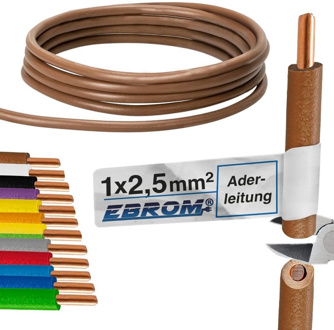 Stijve PVC Aderleiding 2,5 mm² - 10 m - Diverse lengtes beschikbaar