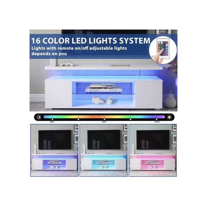 Meuble TV pour TV 65 » LED Game & Entertainment Centre Media Storage Console