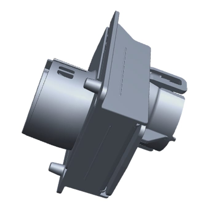 AEG ventilatierooster, bodem, grijs 140210458018
