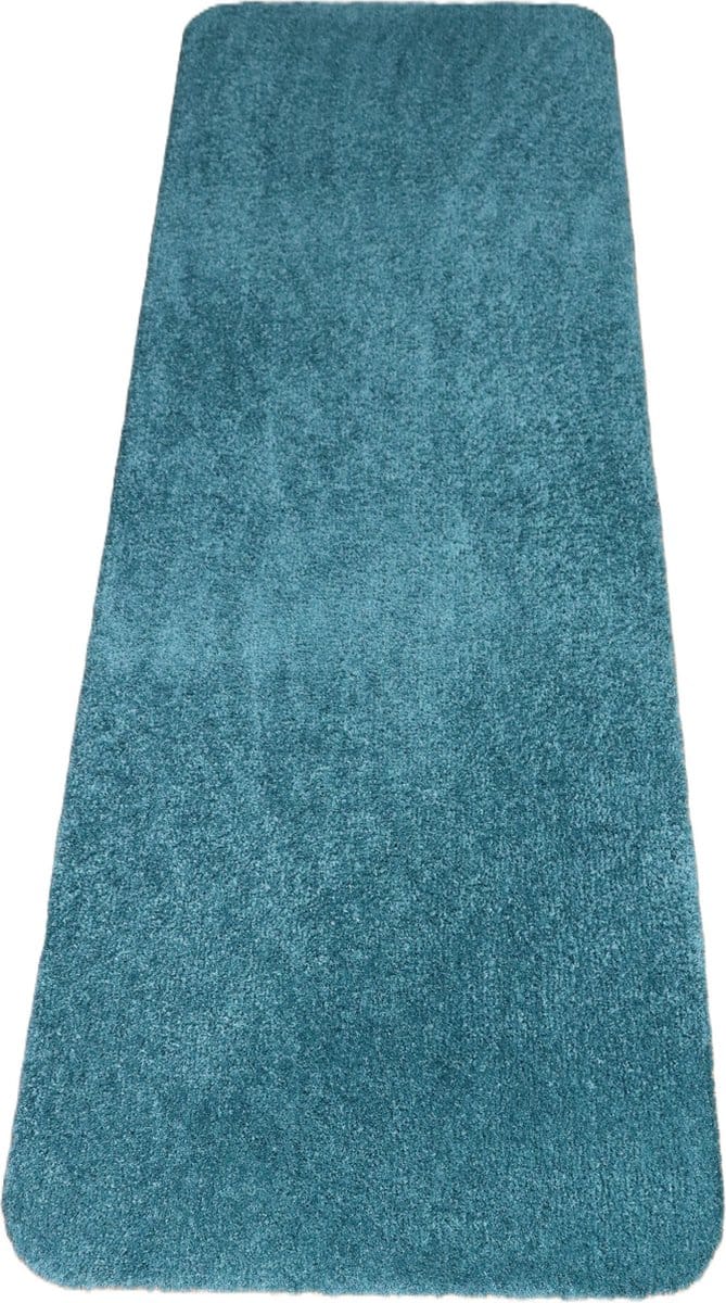 PRIMA - Soft - Badmat - Wastafelmat - Loper - blauw - groen - 50x150cm - antislip