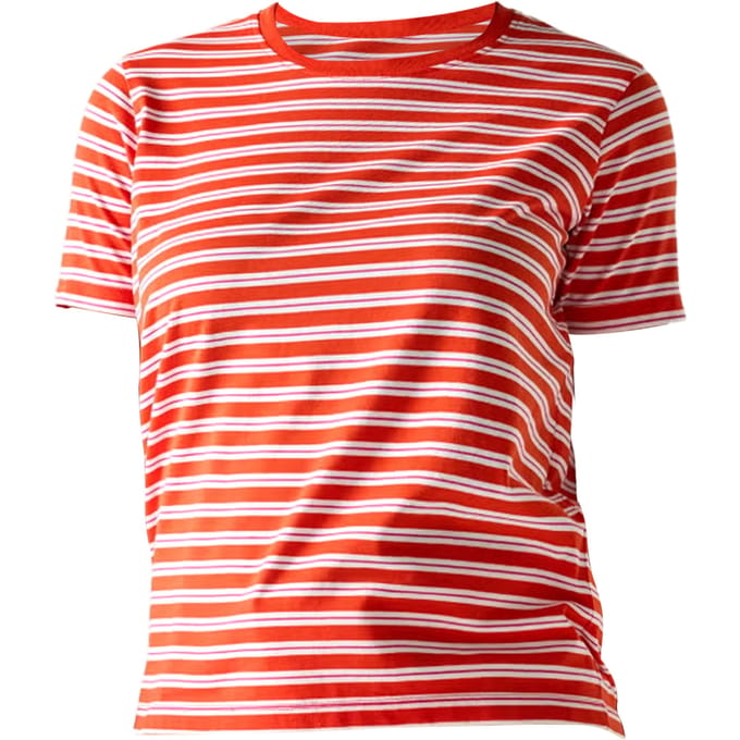 Regatta Dames/Dames Bayletta Gestreept T-shirt (Mandarijn Tango)