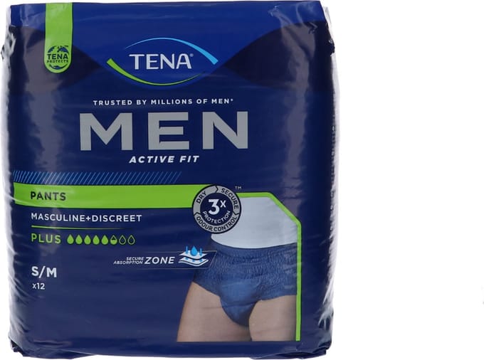 TENA Men Pants Plus - Medium- 2 x 12 stuks voordeelverpakking