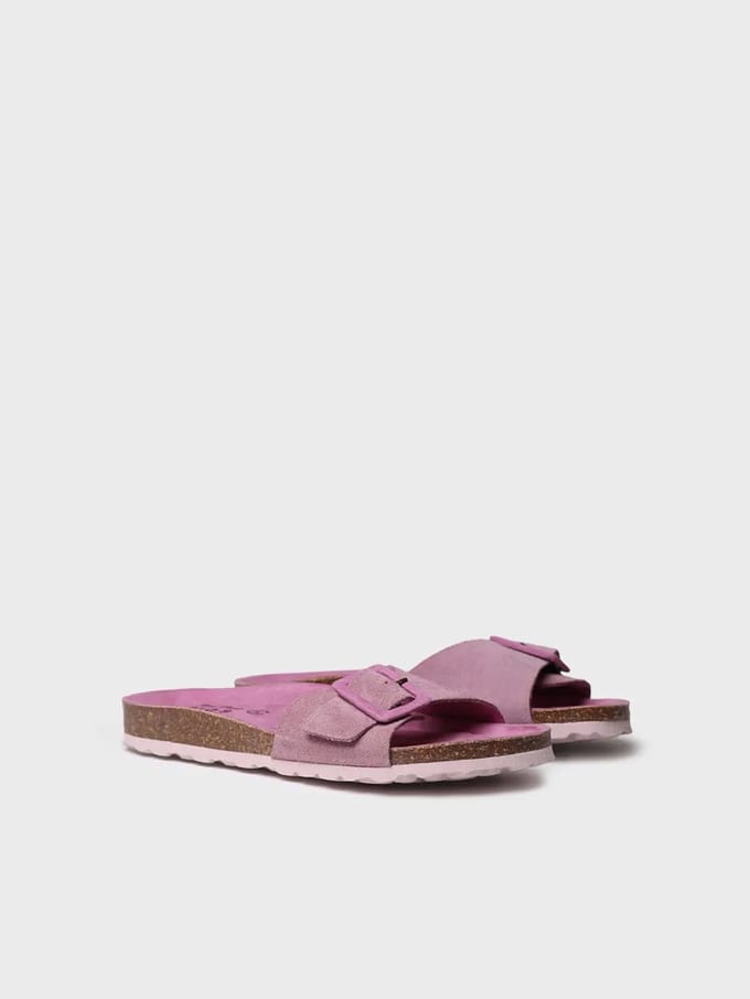 Dames BIO sandaal met gesp en kurken zool | GLIDE-QT
