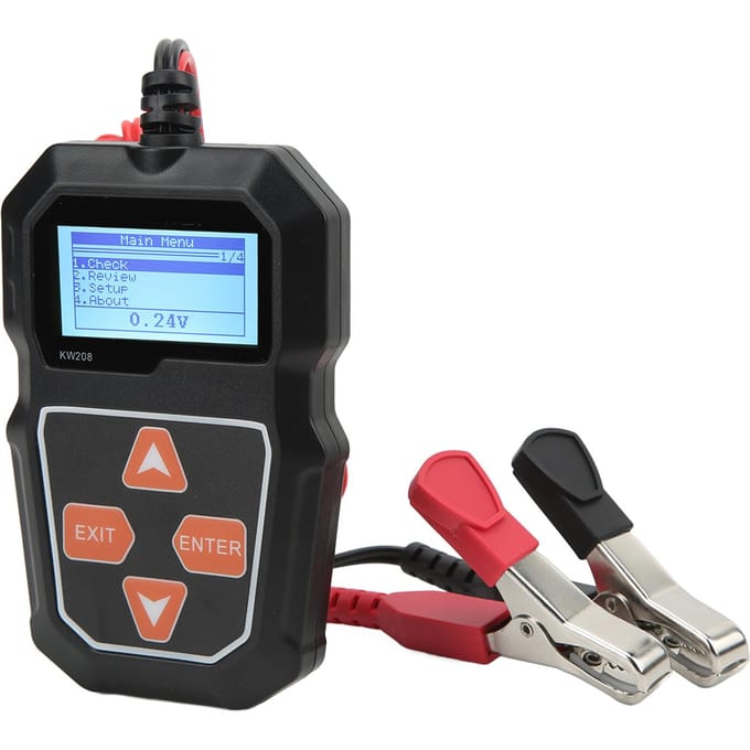 12V Auto Accu Belastingstester Digitale Auto Accu Analyzer Automotive Dynamo Tester voor Vrachtwagen black