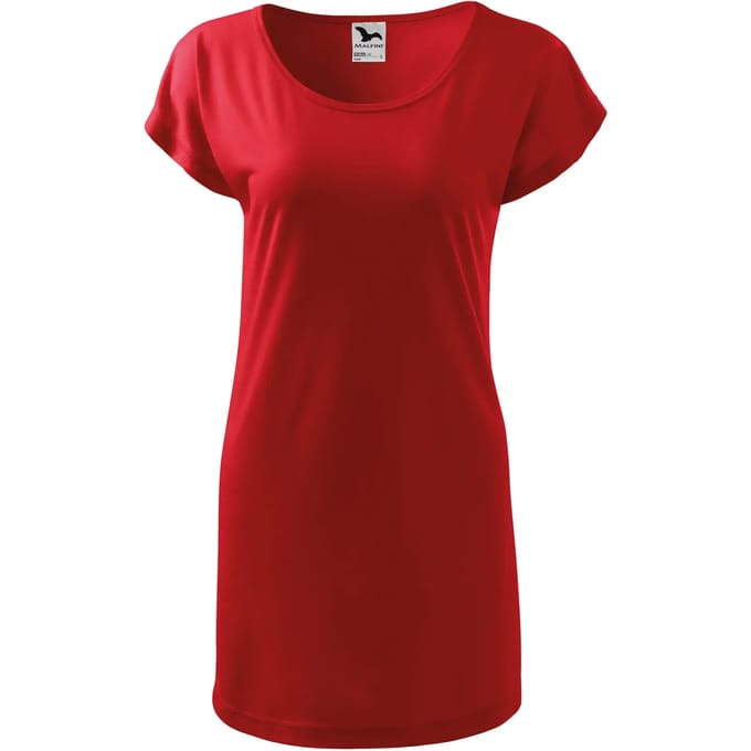 Dames t-shirt jurk Malfini Love 123