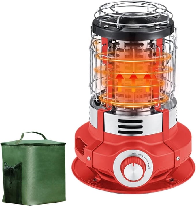 Terrasverwarmer - Buitenverwarming - Buiten Zitten - Snelle Warmte - 1.5 kW - Rood