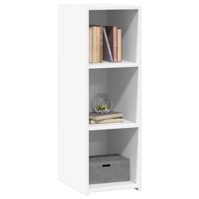 vidaXL - Dressoir - 30x41x93 - cm - bewerkt - hout - wit
