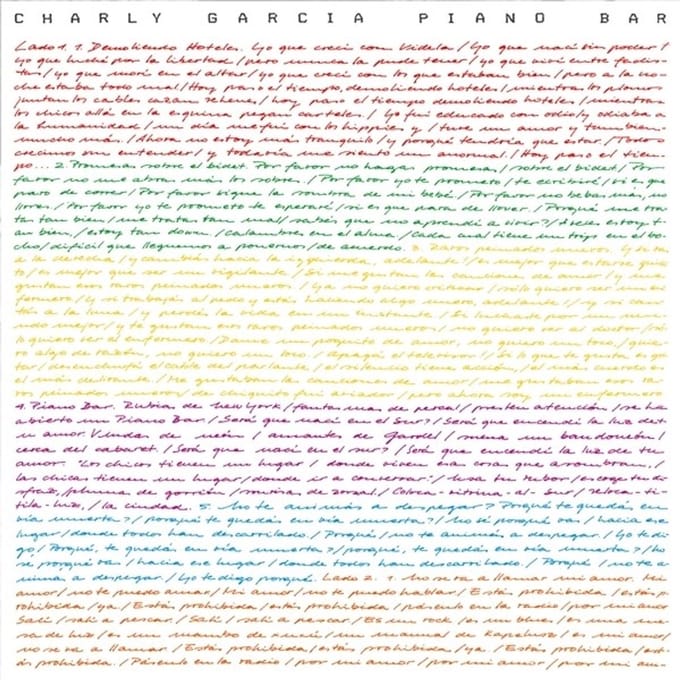 Charly Garcia - Piano Bar (LP) (Coloured Vinyl)