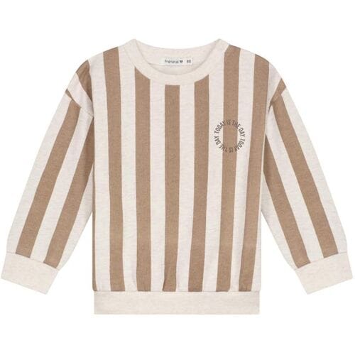 Prénatal baby sweater Light Mud Brown 56 heren